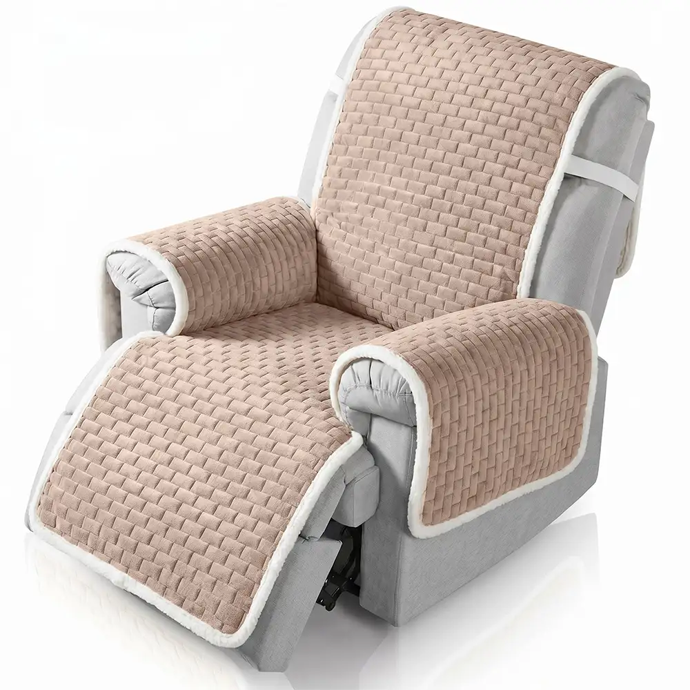 Couvre-canapés en peluche One-Piece Housses de Canapé résistants aux rayures avec des sangles élastiques - Image 17