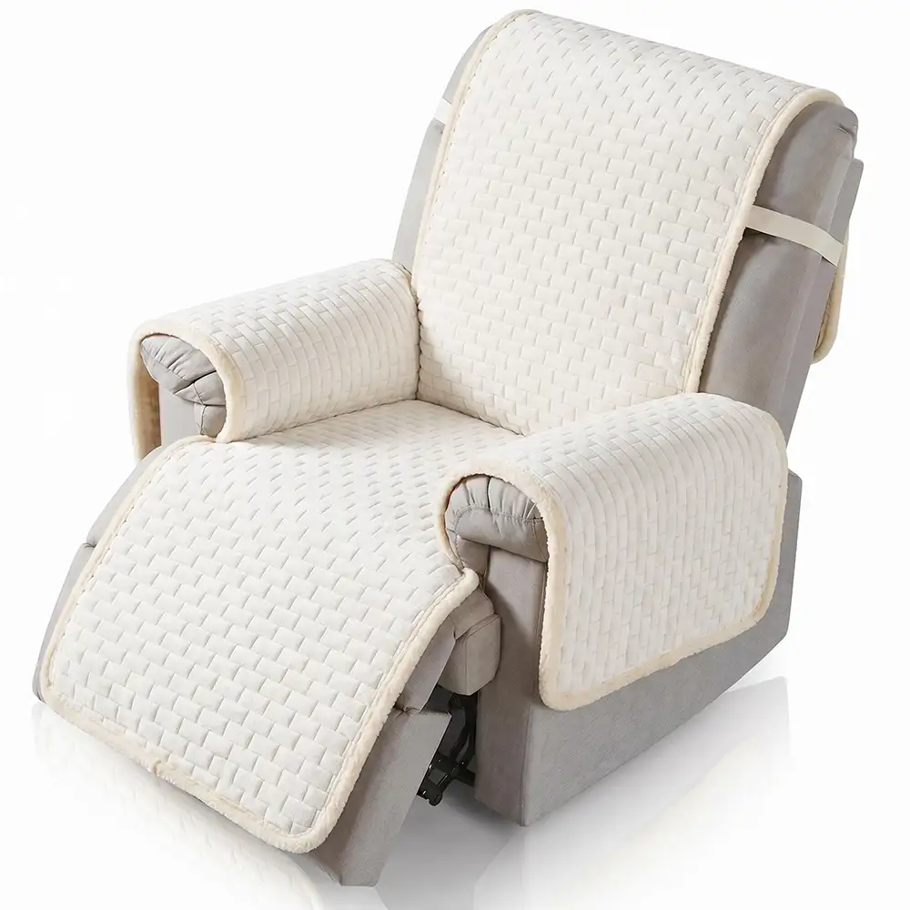 Couvre-canapés en peluche One-Piece Housses de Canapé résistants aux rayures avec des sangles élastiques - Image 18