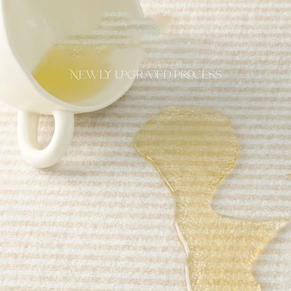 Crème Tapis Minimaliste Moderne en Cachemire à Rayures - Image 4