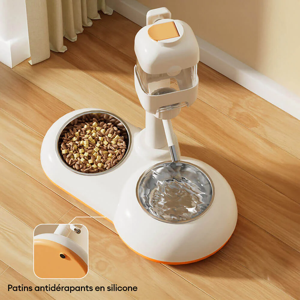 Distributeur automatique pour animaux avec bol d'alimentation et d'eau - Image 3