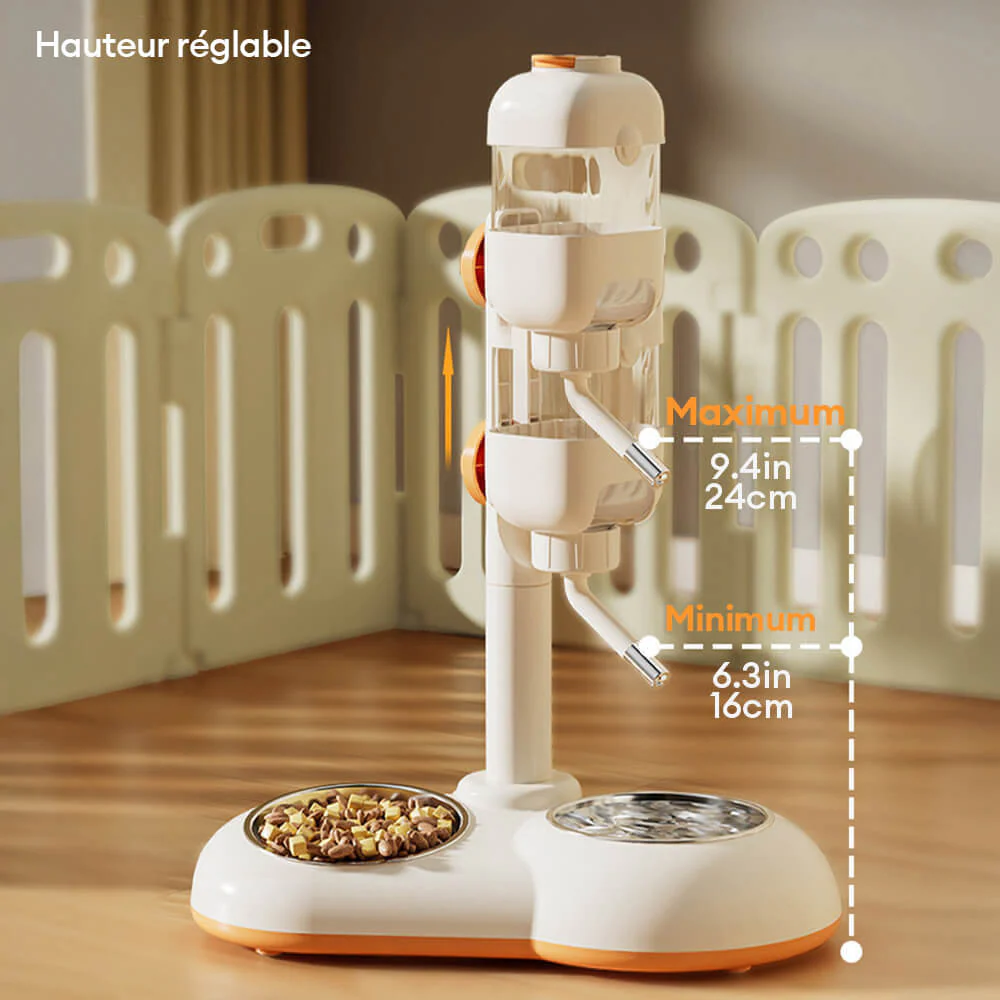Distributeur automatique pour animaux avec bol d'alimentation et d'eau - Image 7