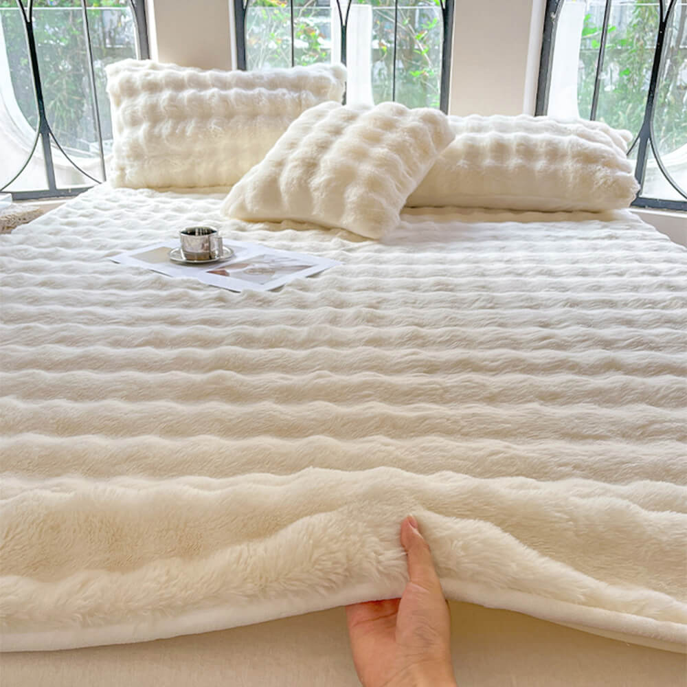 Drap-housse en velours doux pour matelas chaud et agréable Housse de matelas - Image 6