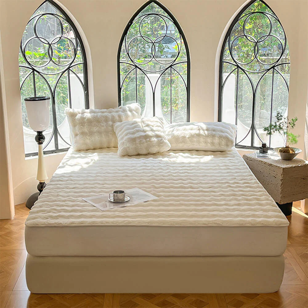 Drap-housse en velours doux pour matelas chaud et agréable Housse de matelas - Image 8