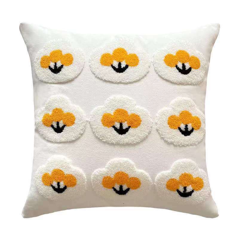 Coussin de canapé brodé Marguerite - Image 11