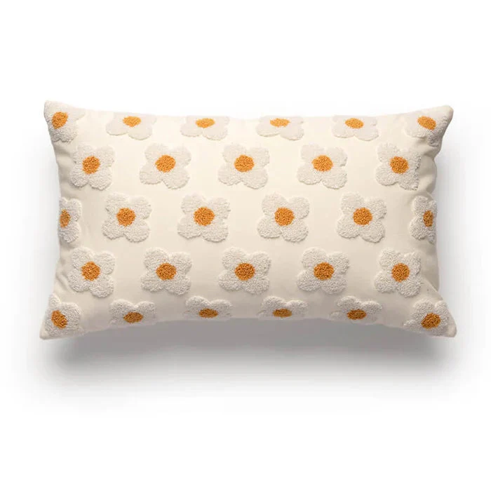 Coussin de canapé brodé Marguerite - Image 8