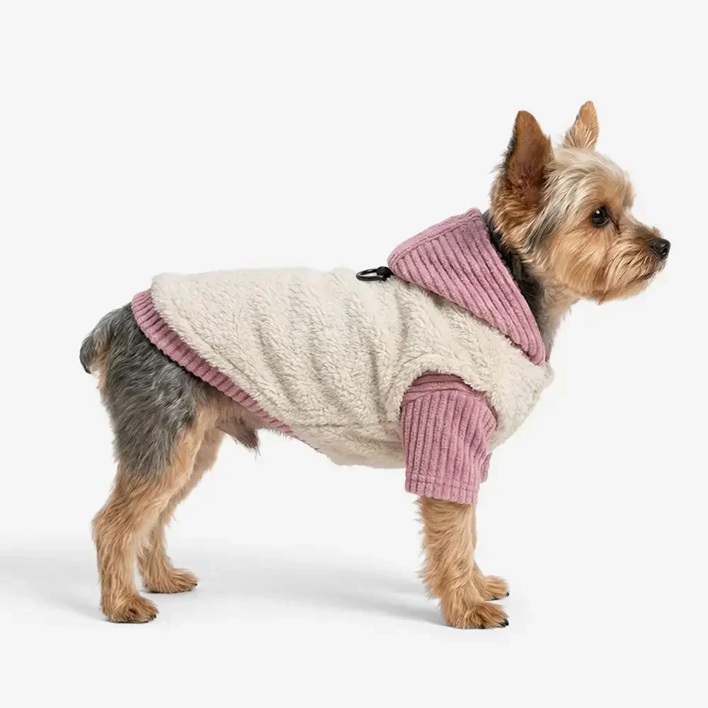 Ensemble pour chien en deux pièces : manteau en peluche et pull à col roulé assorti. - Image 8