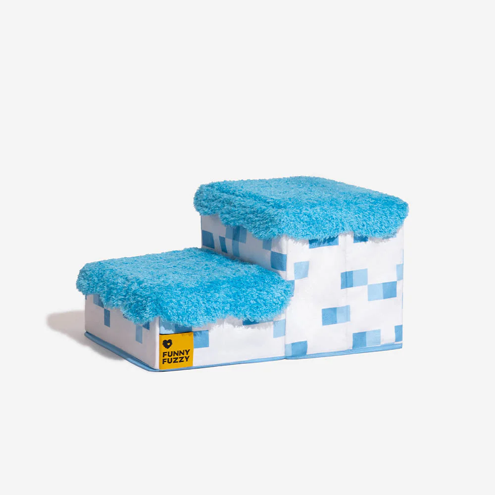 Escalier pliable pour animaux de compagnie fait main avec rangement - Blocky PawGame - Image 20