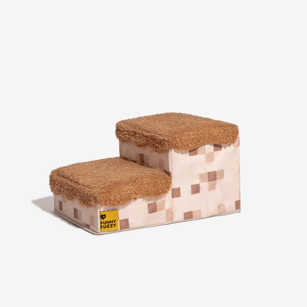 Escalier pliable pour animaux de compagnie fait main avec rangement - Blocky PawGame - Image 23