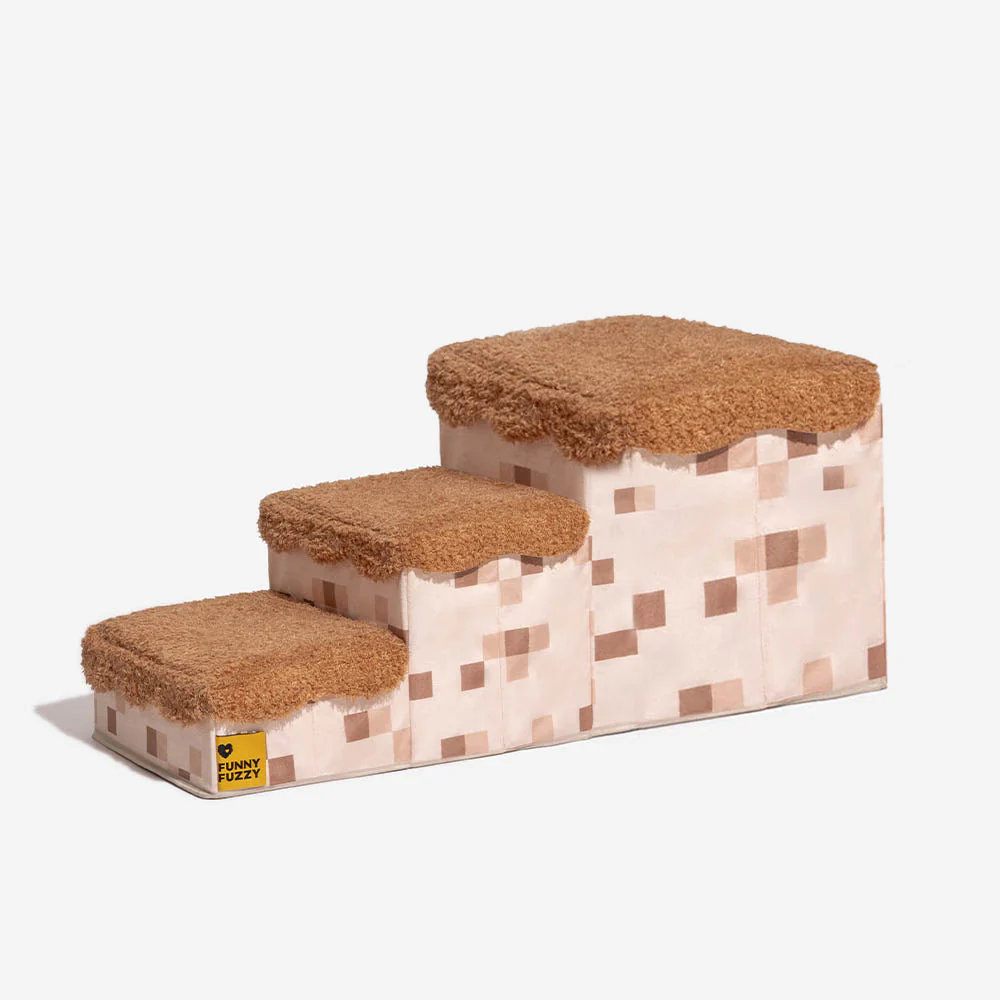 Escalier pliable pour animaux de compagnie fait main avec rangement - Blocky PawGame - Image 24