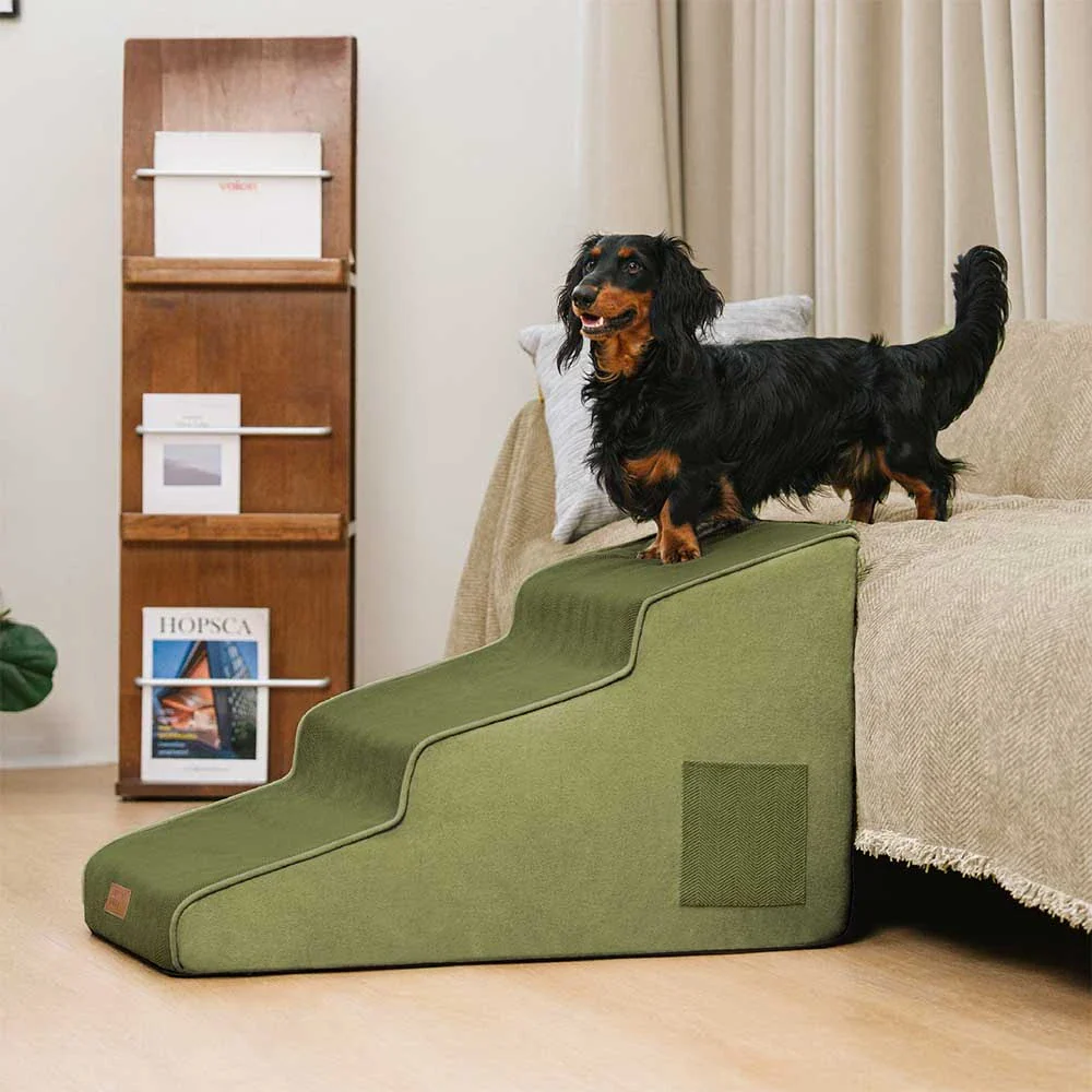 Escaliers pour chien antidérapants extra larges, portables, toutes saisons – Rétro - Image 10