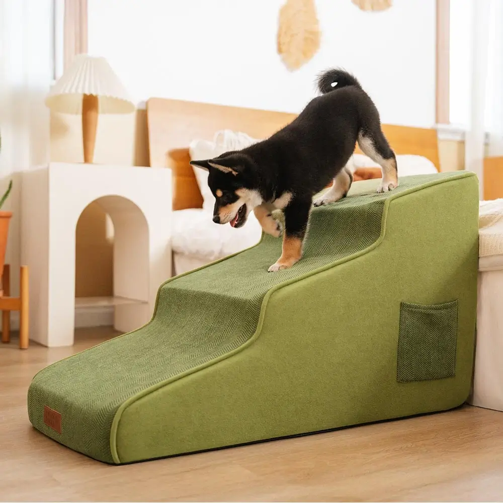 Escaliers pour chien antidérapants extra larges, portables, toutes saisons – Rétro - Image 7