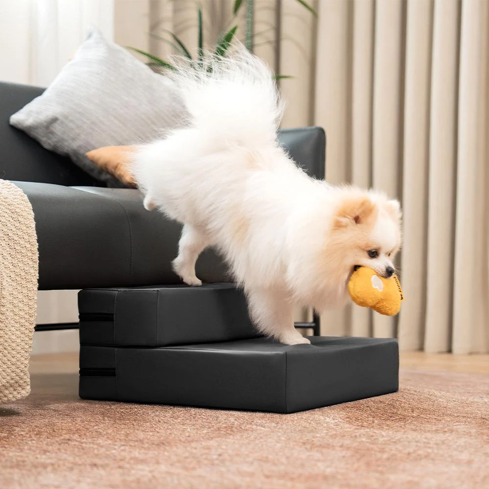 Escaliers pour animaux modulables à plusieurs niveaux en cuir PU imperméable et lavable - Image 16