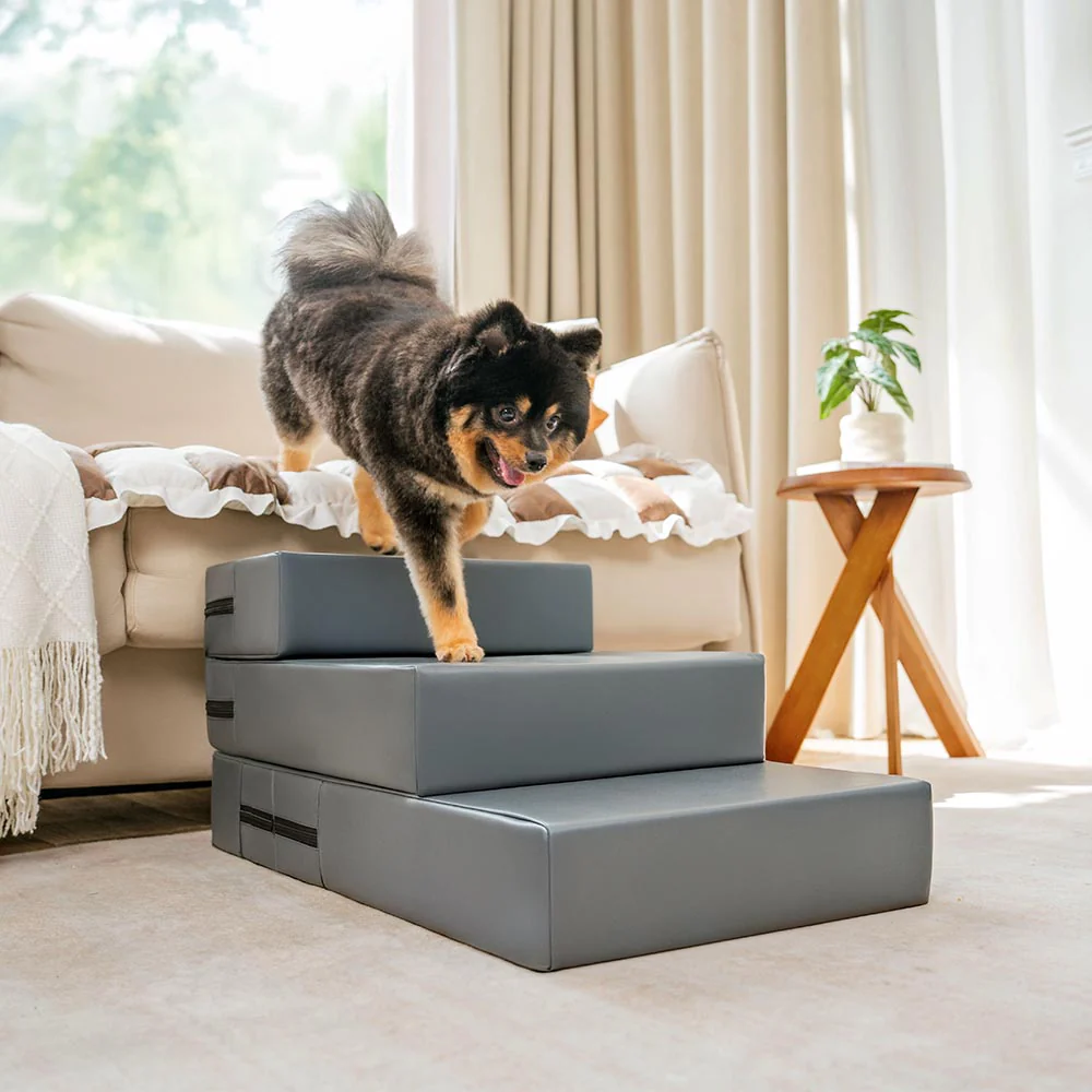 Escaliers pour animaux modulables à plusieurs niveaux en cuir PU imperméable et lavable - Image 18