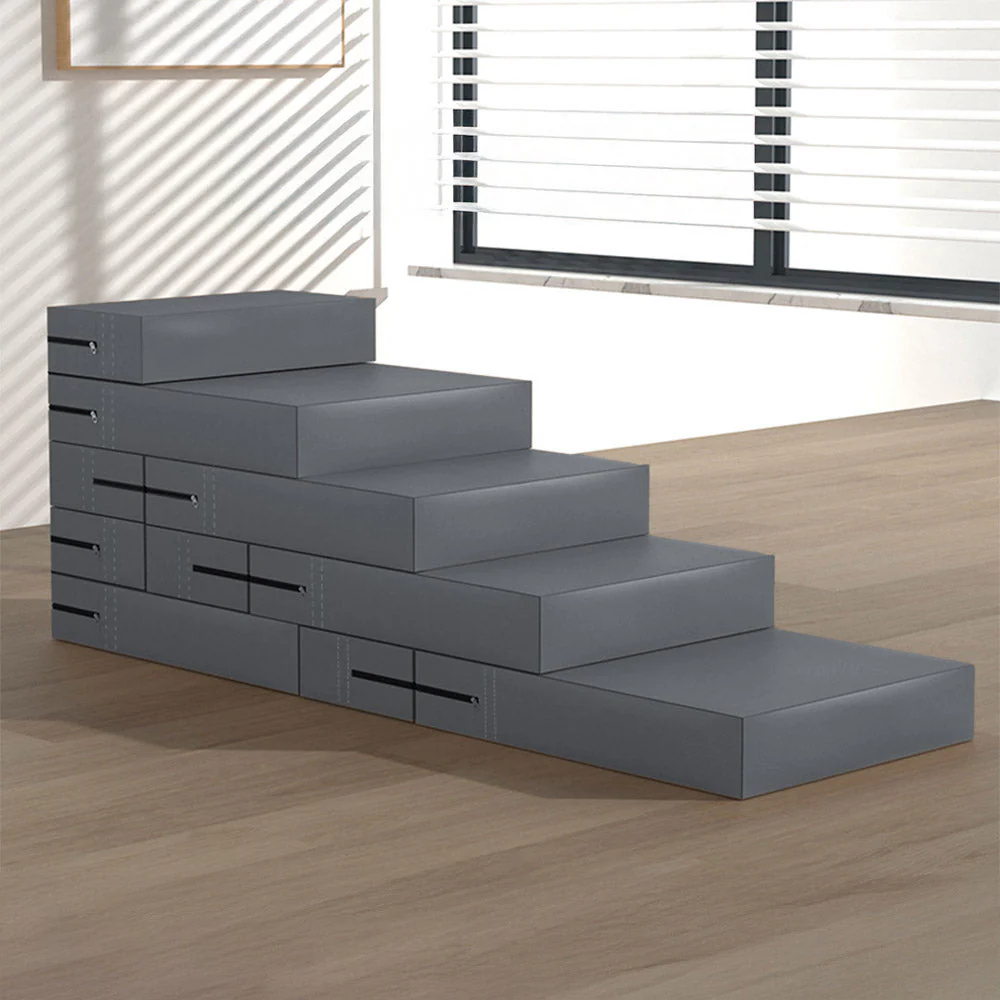 Escaliers pour animaux modulables à plusieurs niveaux en cuir PU imperméable et lavable - Image 26