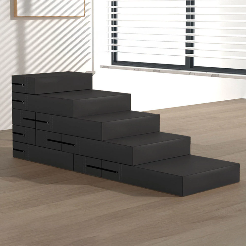 Escaliers pour animaux modulables à plusieurs niveaux en cuir PU imperméable et lavable - Image 27