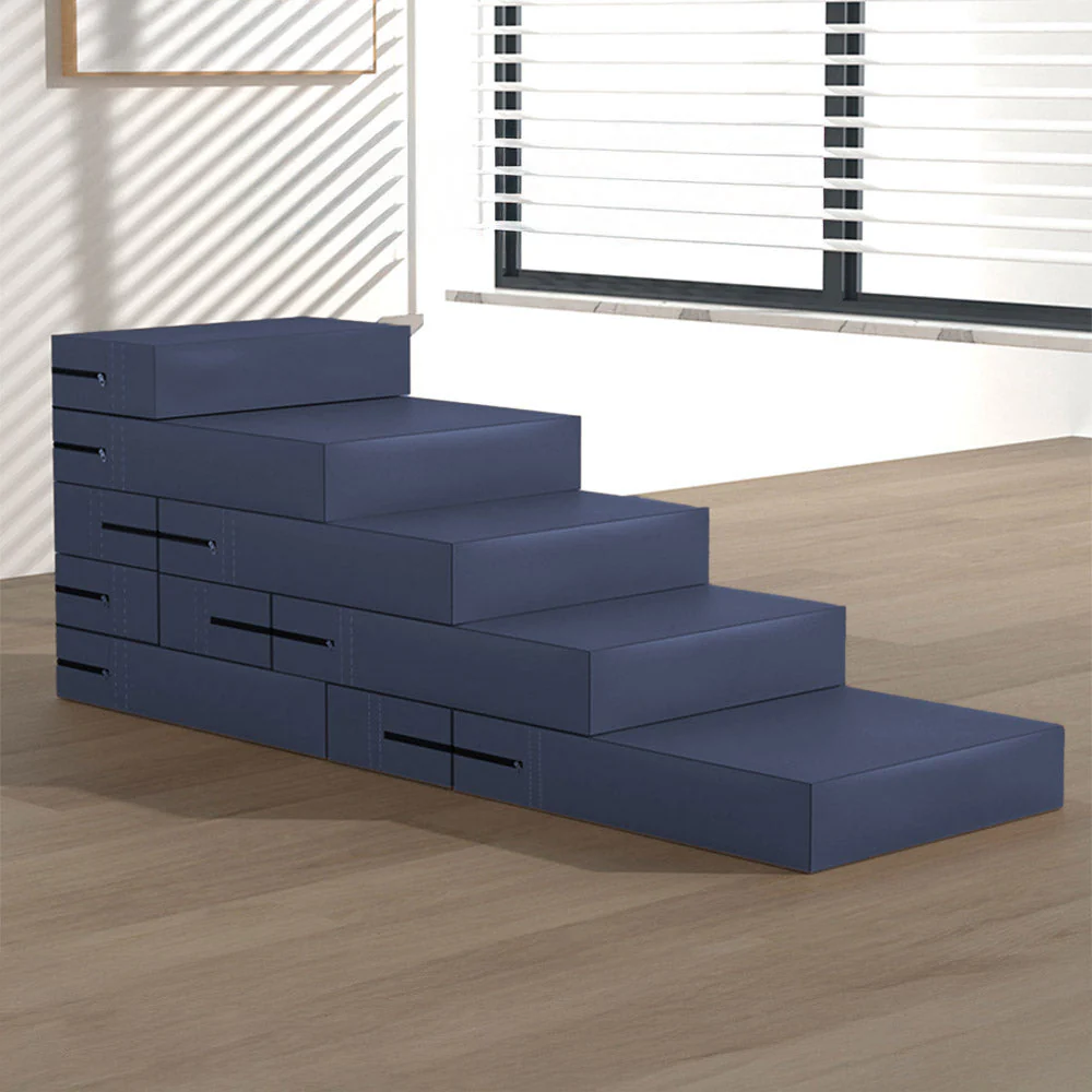 Escaliers pour animaux modulables à plusieurs niveaux en cuir PU imperméable et lavable - Image 28