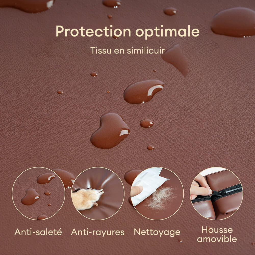 Escaliers pour animaux modulables à plusieurs niveaux en cuir PU imperméable et lavable - Image 3