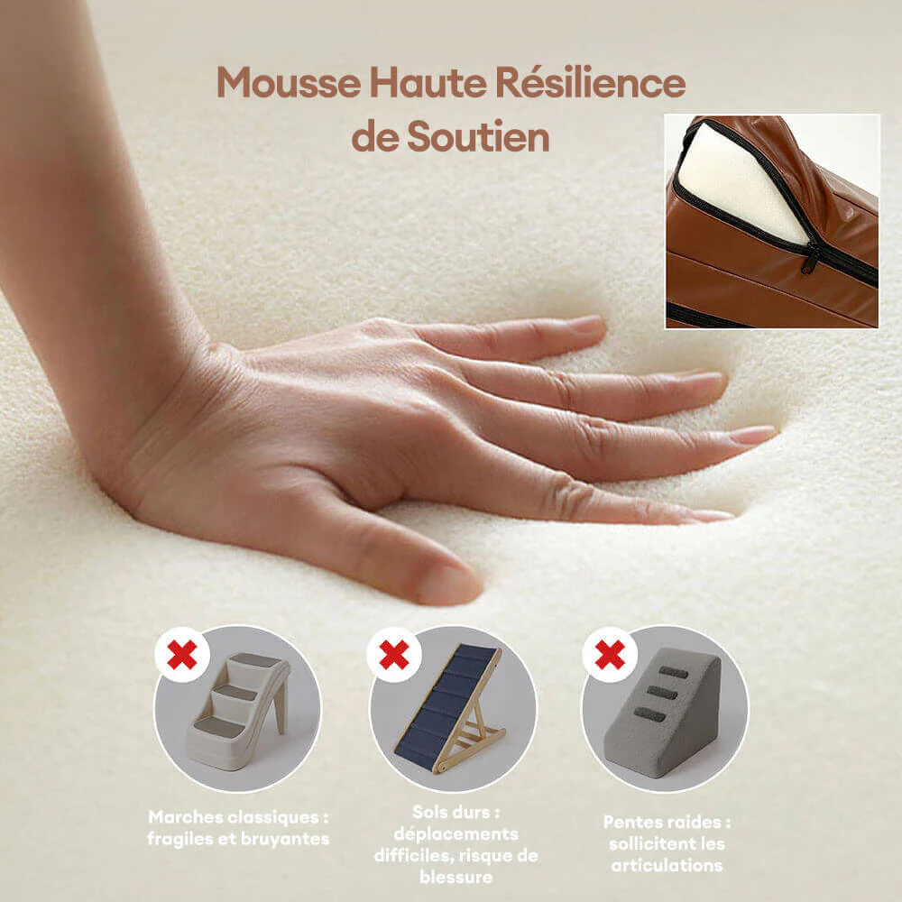 Escaliers pour animaux modulables à plusieurs niveaux en cuir PU imperméable et lavable - Image 4