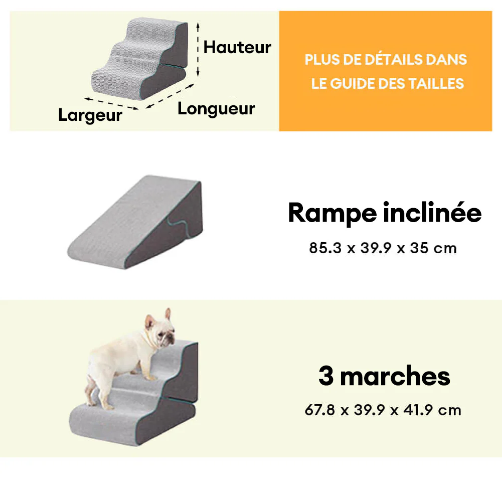 Escaliers pour chien pliables 2 en 1 multifonction avec fonction rampe - Image 7