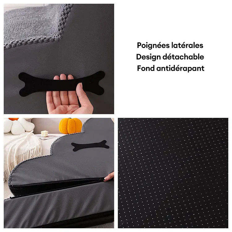 Escaliers pour chien réglables doux antidérapants et lavables avec rampe douce - Image 4