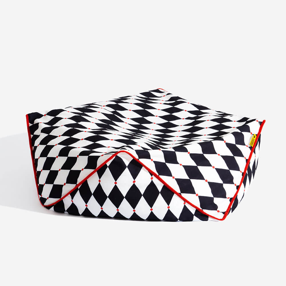 FunnyFuzzy chaise polygonale en forme de sac de haricots pour animaux - Image 11