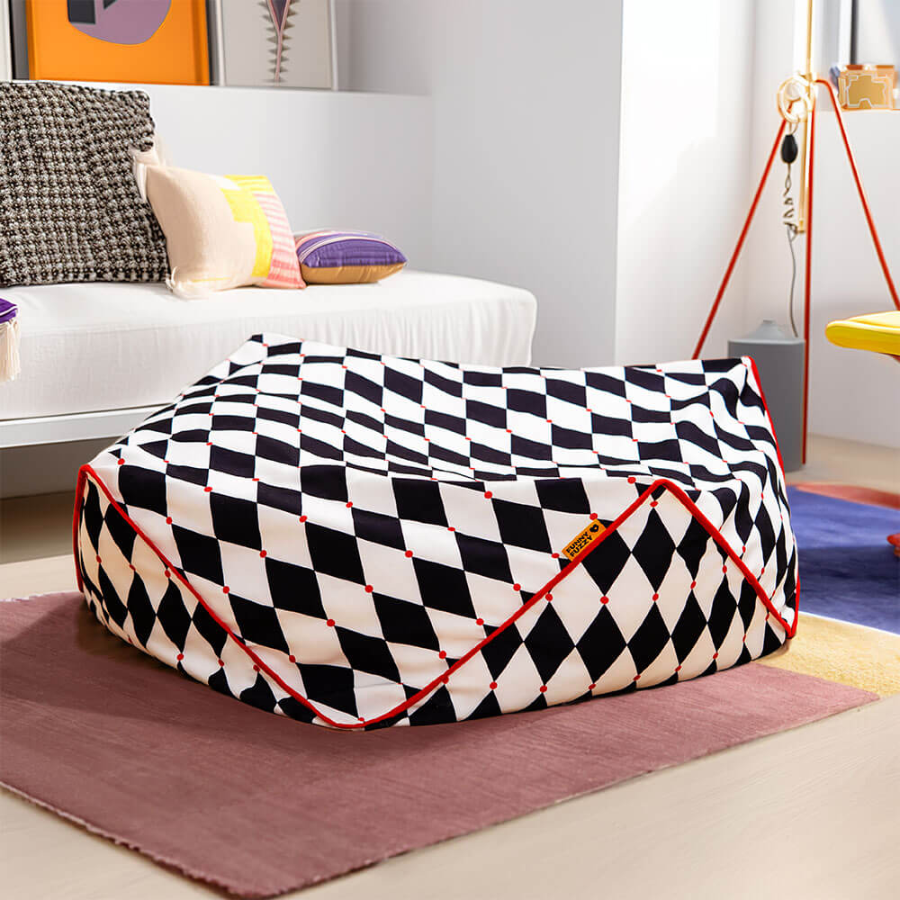 FunnyFuzzy chaise polygonale en forme de sac de haricots pour animaux - Image 4