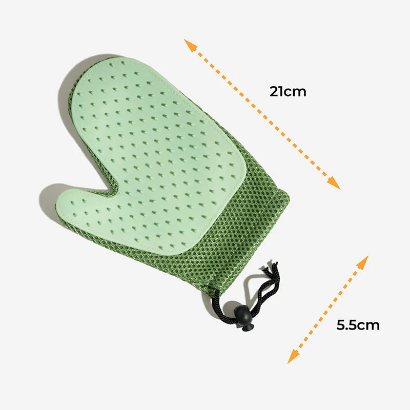 Gant de toilettage pour animaux en silicone avec brosse double face flottante-Exclusif app - Image 7
