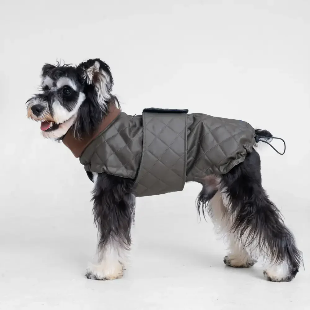Gilet pour chien matelassé à col montant - Manteau d'hiver chaud et tendance - Image 10
