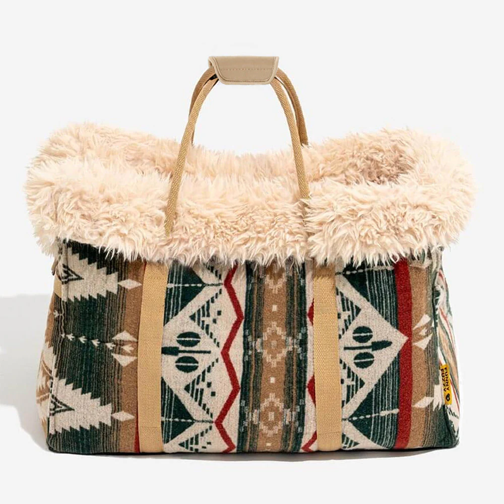 Grand sac de transport réversible toutes saisons et sac de couchage pour chien Indie Boho - Sieste - Image 10