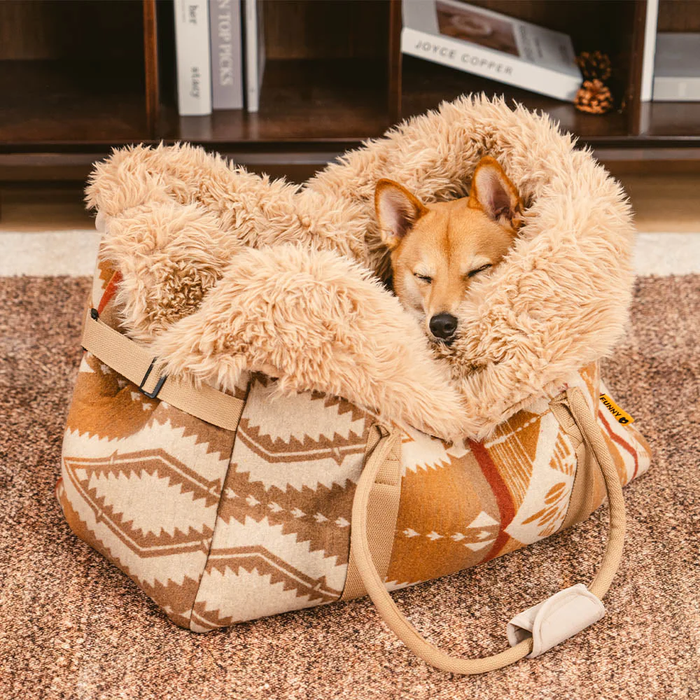 Grand sac de transport réversible toutes saisons et sac de couchage pour chien Indie Boho - Sieste - Image 12