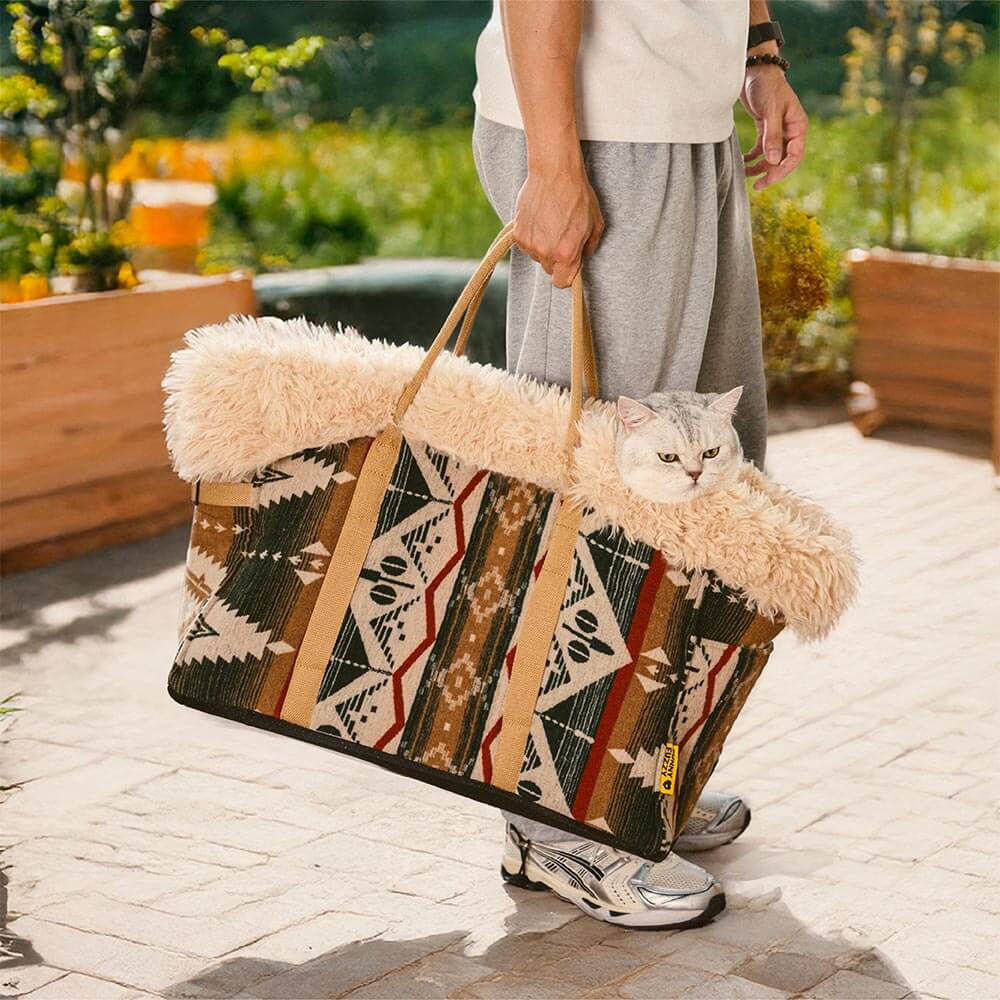 Grand sac de transport réversible toutes saisons et sac de couchage pour chien Indie Boho - Sieste - Image 3