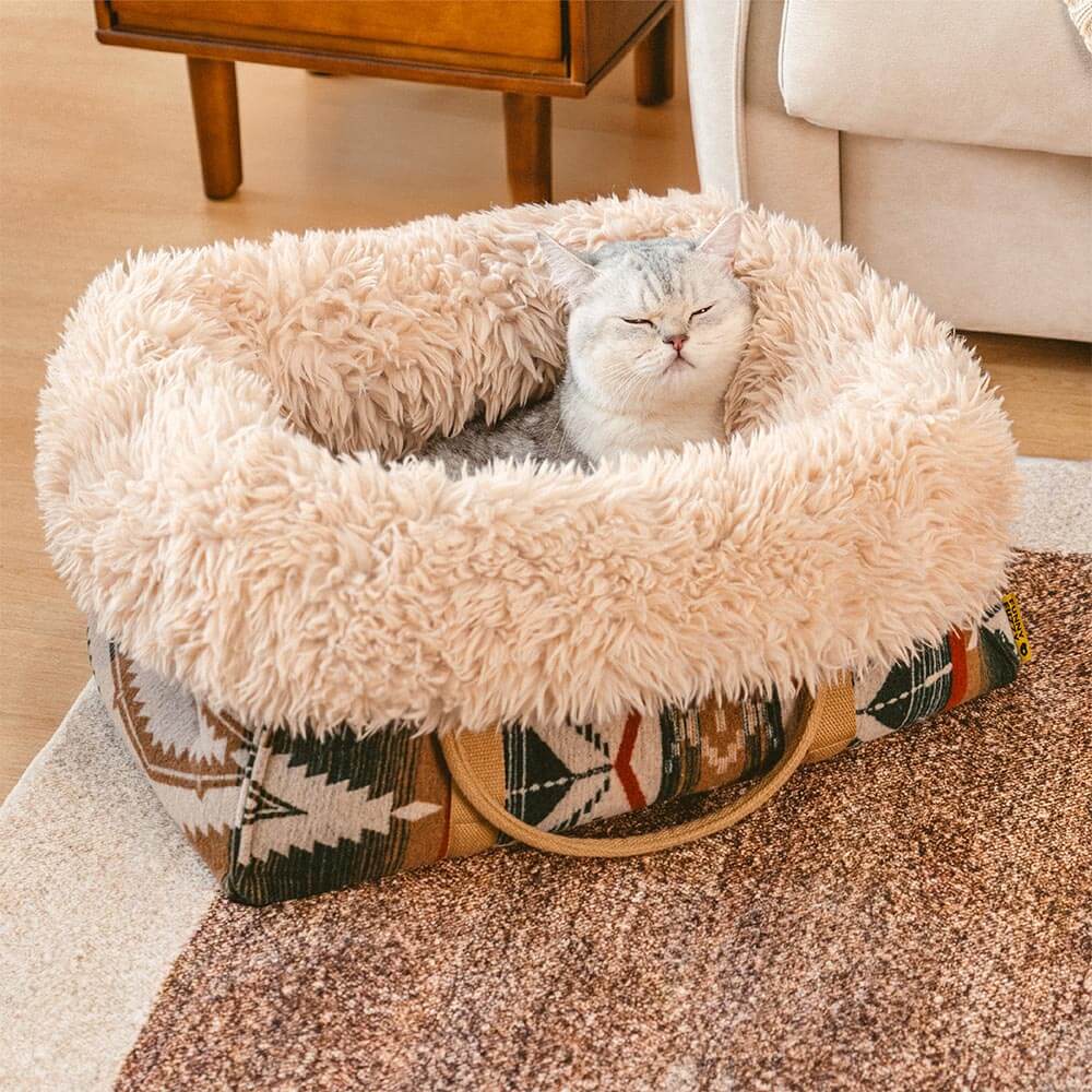 Grand sac de transport réversible toutes saisons et sac de couchage pour chien Indie Boho - Sieste - Image 8