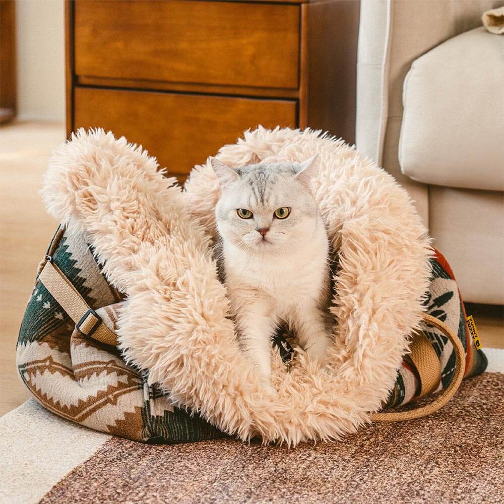 Grand sac de transport réversible toutes saisons et sac de couchage pour chien Indie Boho - Sieste - Image 9