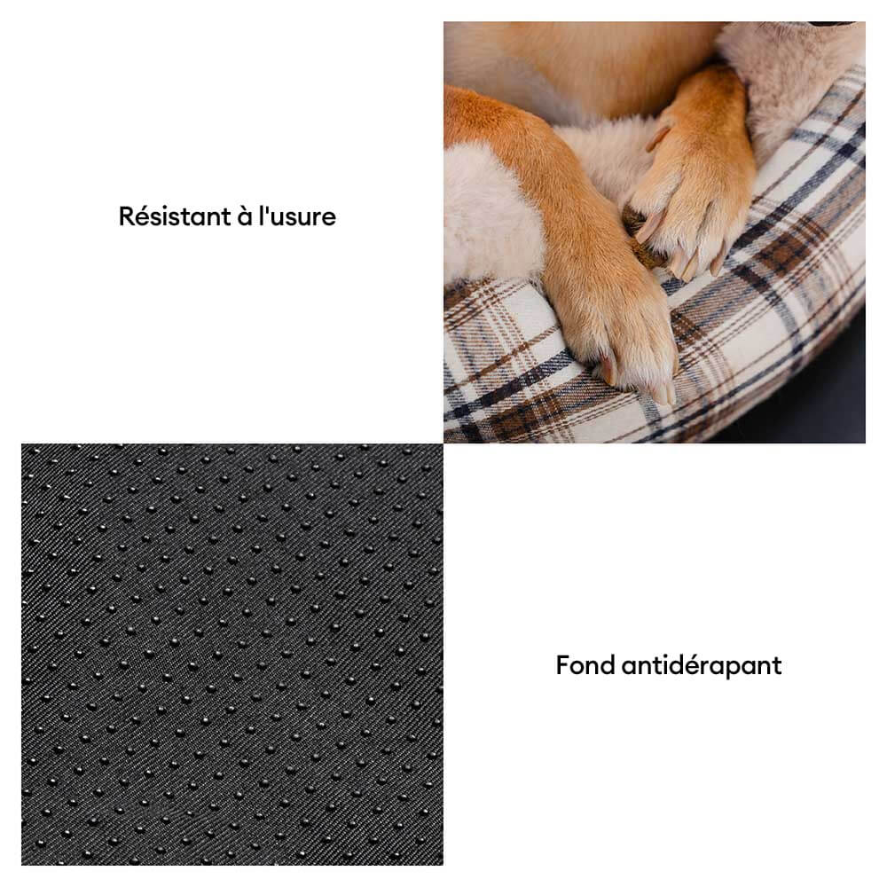 Grand siège auto classique en peluche pour chien - Protection Assurée - Image 6