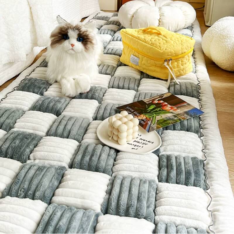 Grand tapis et couverture de canapé à carreaux pour animaux de compagnie - Image 11