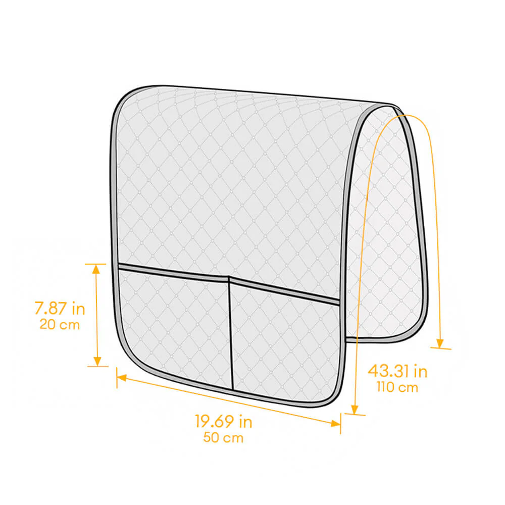 Housse de bras de canapé matelassée imperméable avec poches - Image 6