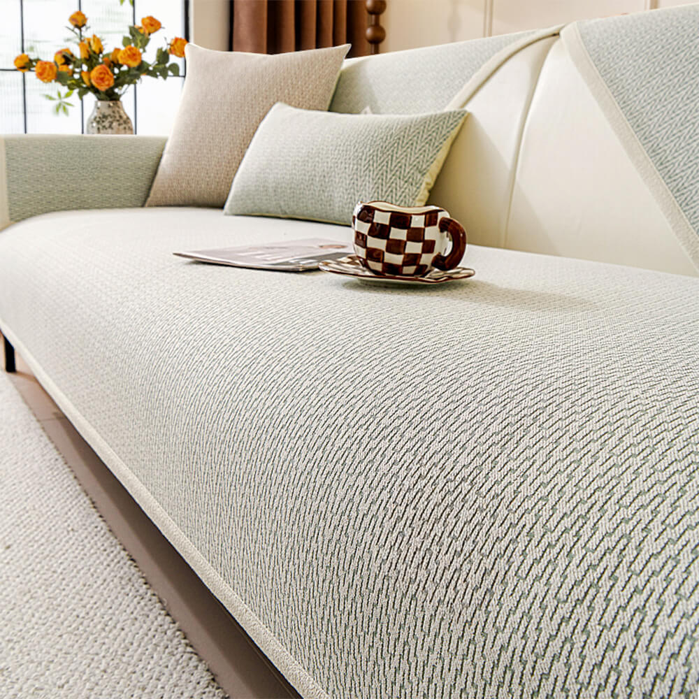Housse de canapé antidérapante en tissu chenille résistant aux griffes pour intérieur minimaliste - Image 10