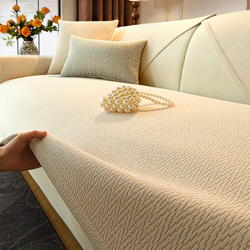 Housse de canapé antidérapante en tissu chenille résistant aux griffes pour intérieur minimaliste - Image 11