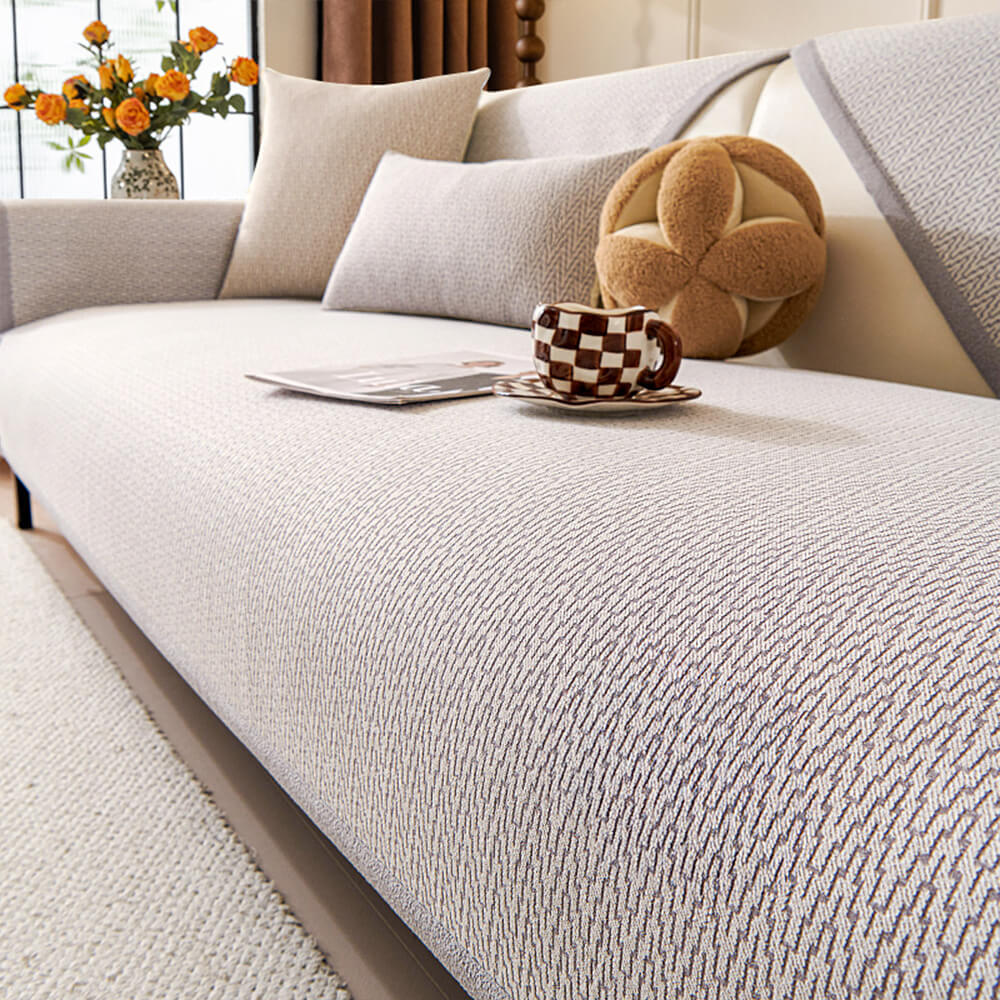 Housse de canapé antidérapante en tissu chenille résistant aux griffes pour intérieur minimaliste - Image 12