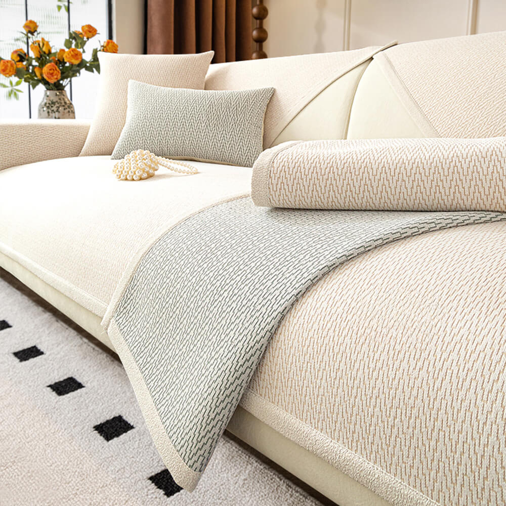 Housse de canapé antidérapante en tissu chenille résistant aux griffes pour intérieur minimaliste - Image 5