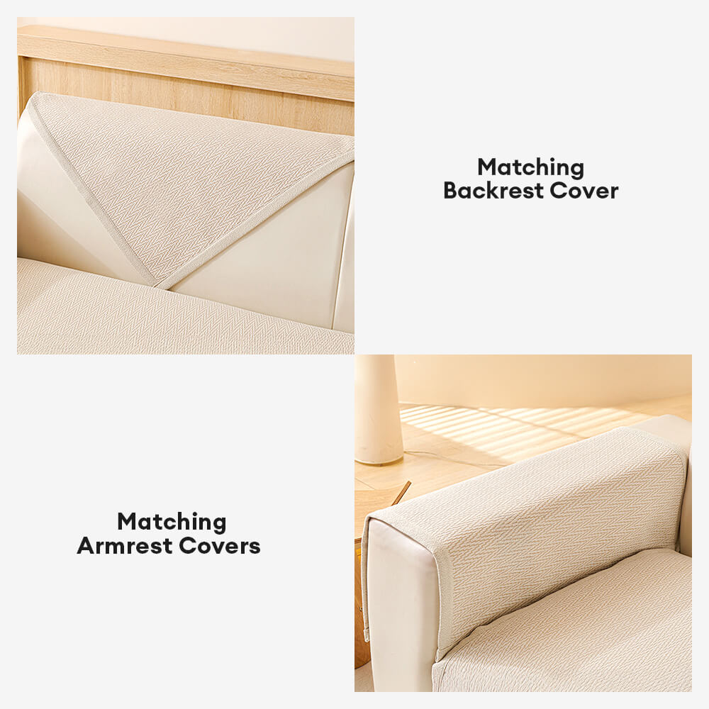 Housse de canapé antidérapante en tissu chenille résistant aux griffes pour intérieur minimaliste - Image 7