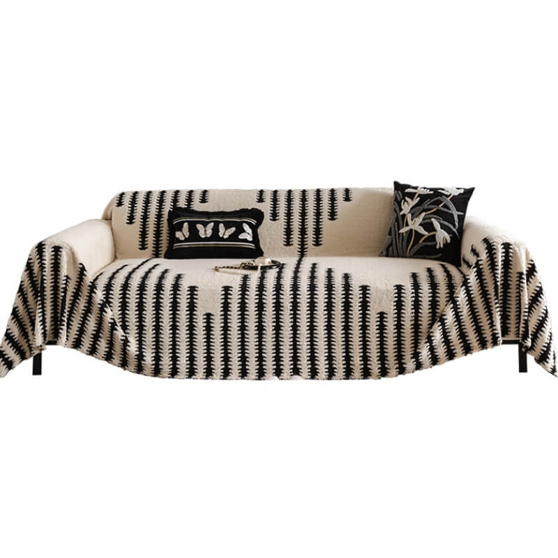 Jeté de canapé housse de canapé confortable en peluche anti-rayures couverture décorative complète - Image 8