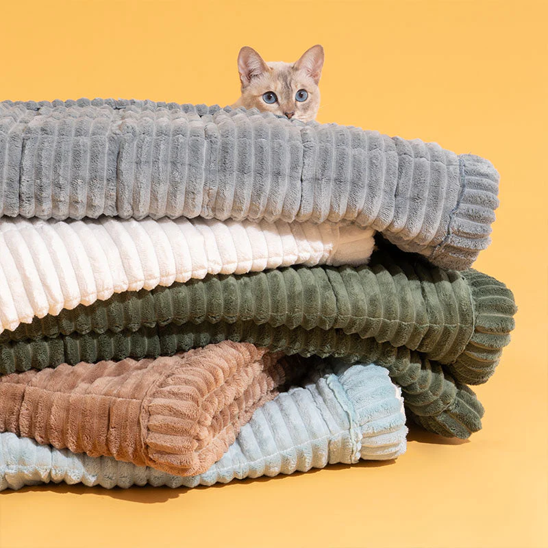 Housse de canapé en biscuits gaufrés flanelle douce et confortable avec tapis respirant pour animaux - Image 19