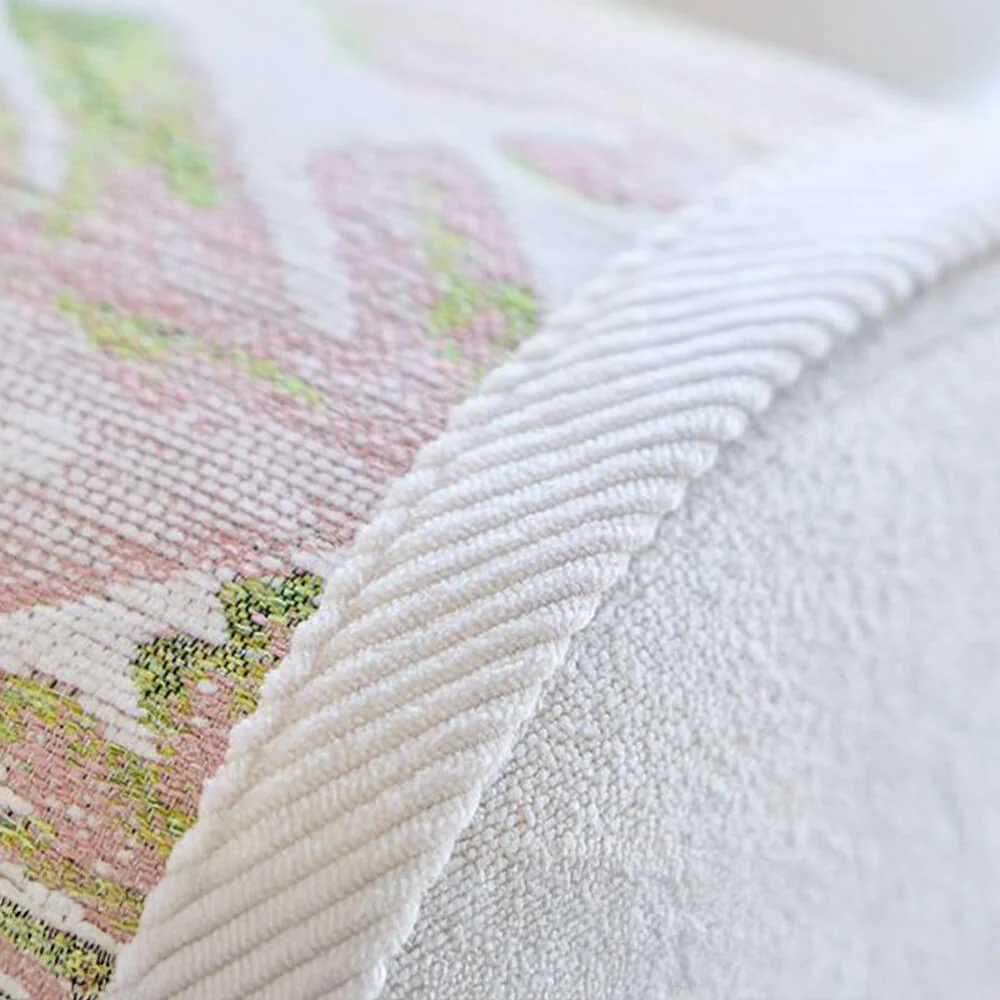 Housse de canapé en chenille confortable avec motif botanique romantique - Image 7
