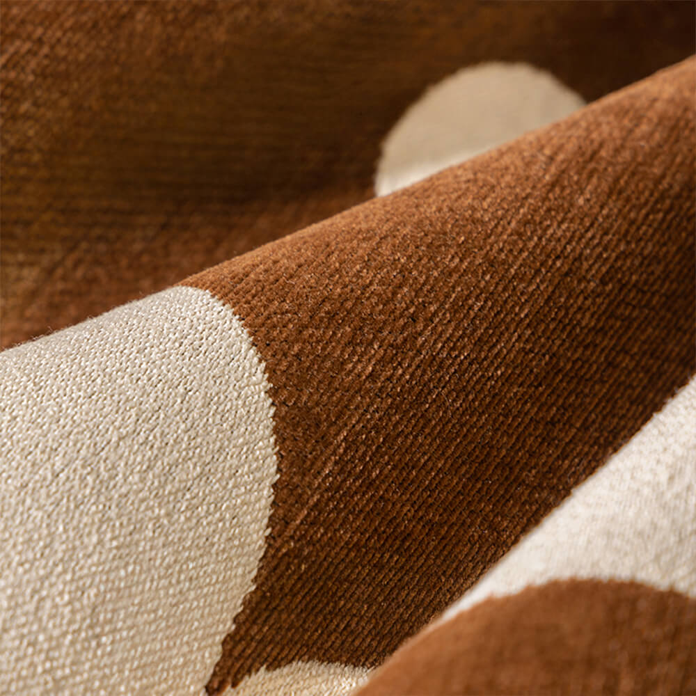Housse de canapé en chenille florale élégante avec bord ondulé - Image 7