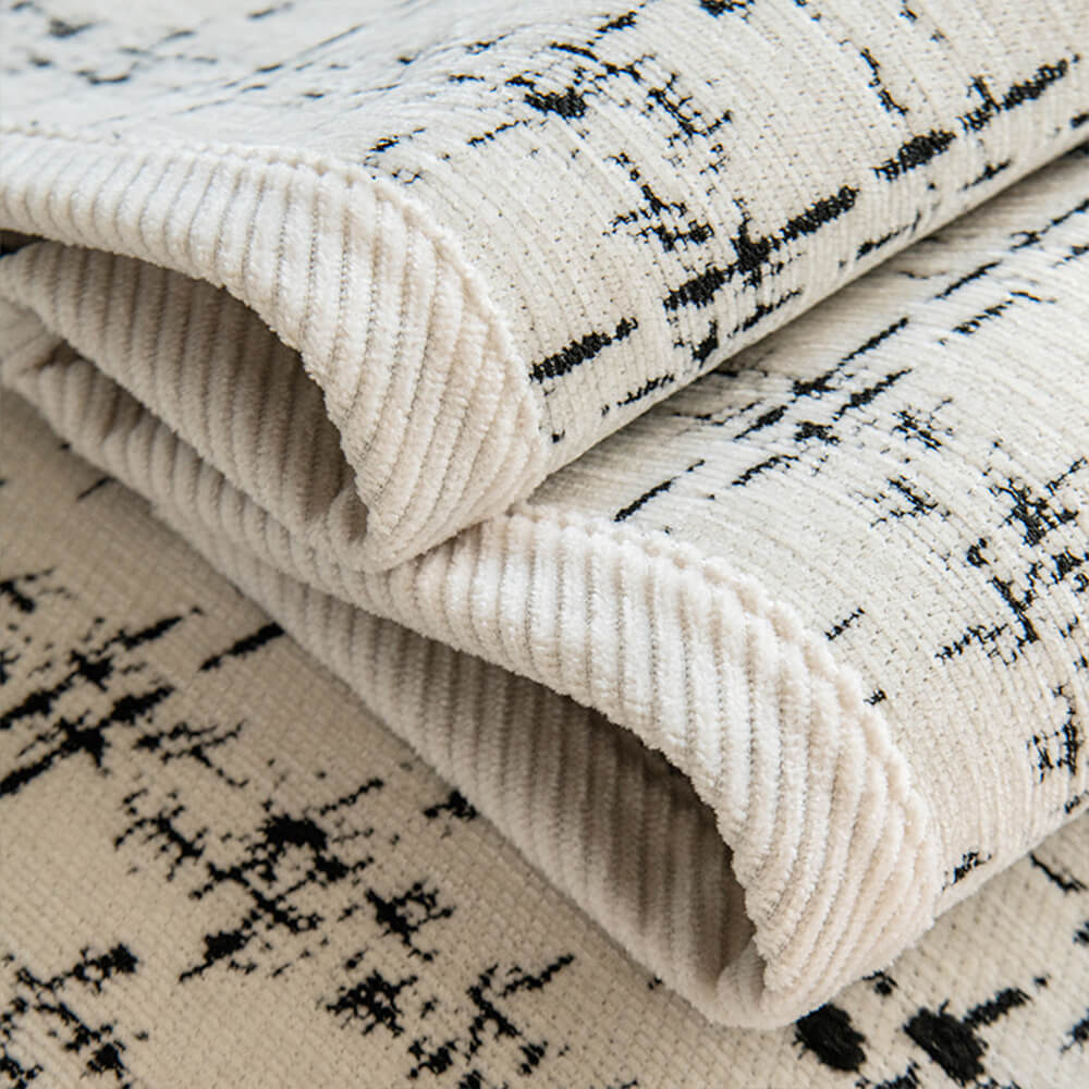 Housse de canapé en chenille jacquard à carreaux élégante toutes saisons - Image 6