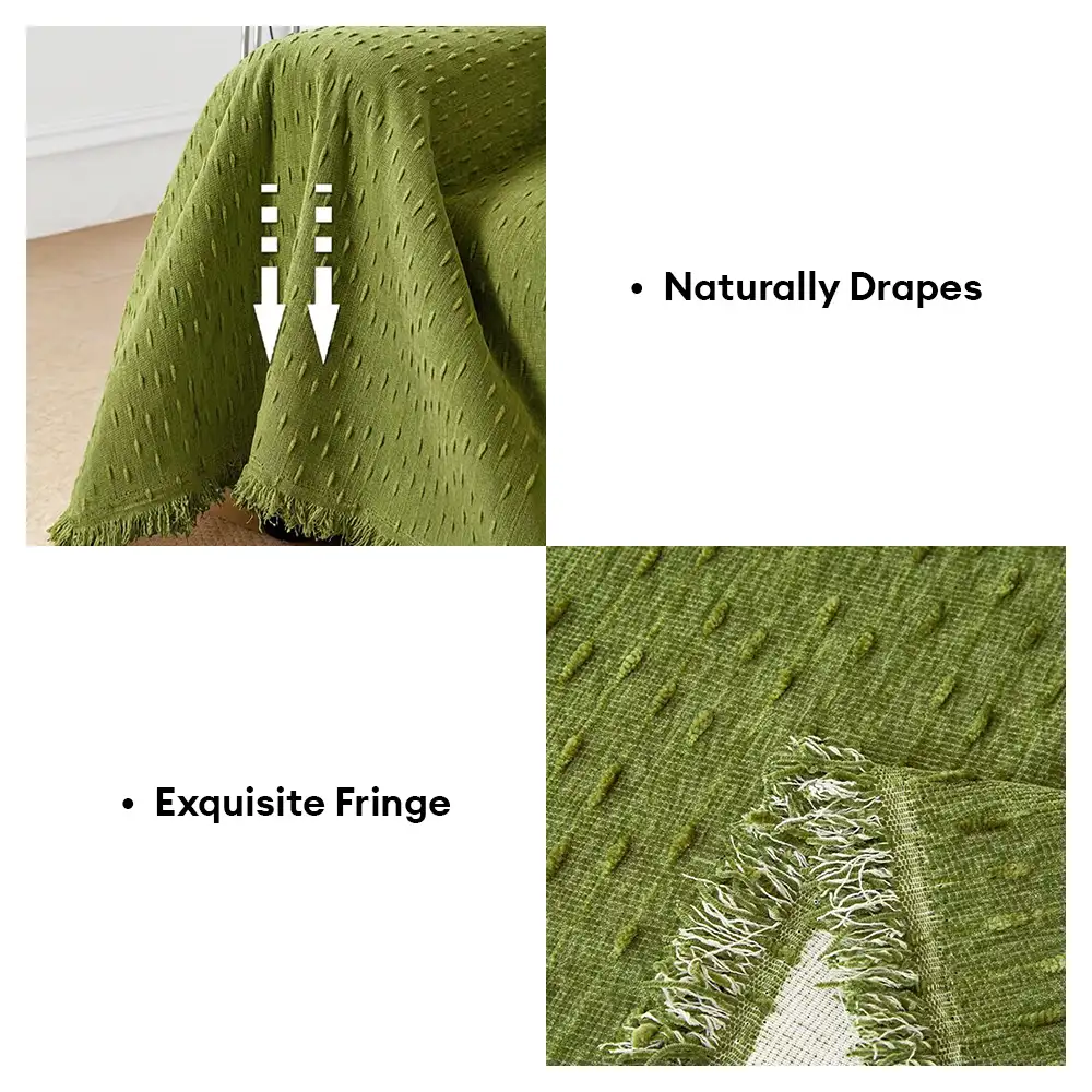 Housse de canapé Jeté de canapé en chenille jacquard résistant aux rayures - Image 7