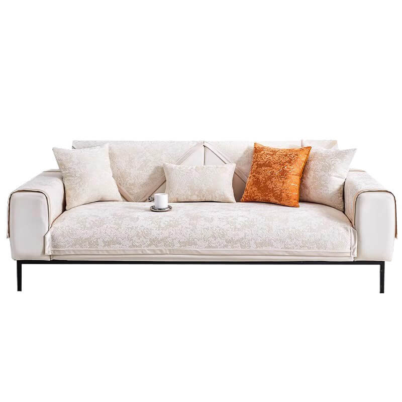 Housse de canapé en chenille résistante à l'usure et aux rayures avec protection antidérapante - Image 19