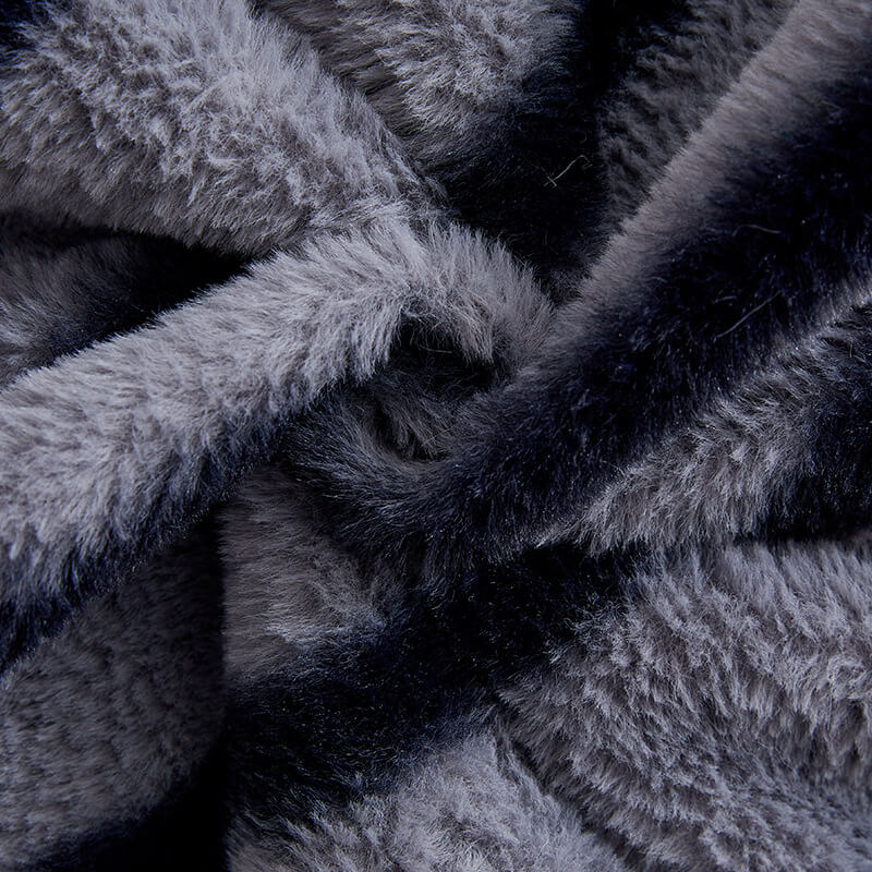 Housse de canapé en fausse fourrure de lapin rayée durable et résistante aux taches - Image 9