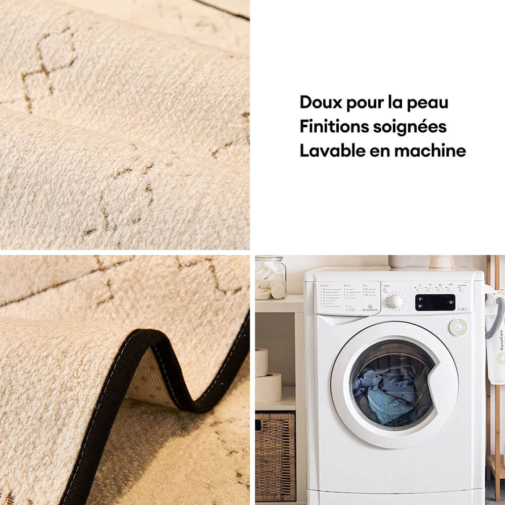 Housse de canapé en peluche motif ondulé résistante aux rayures - Image 5